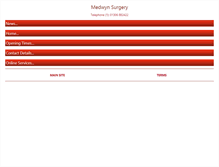 Tablet Screenshot of medwynsurgery.nhs.uk